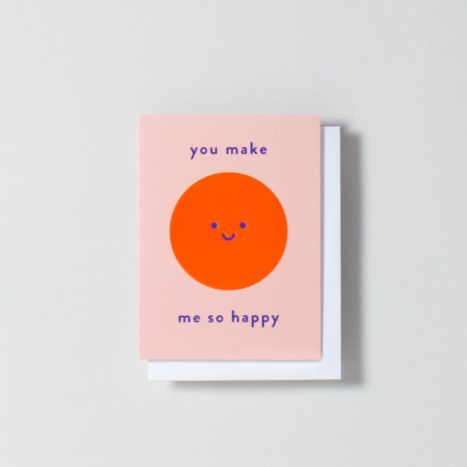Lagom Minikarte You make me so happy – Grußkarte