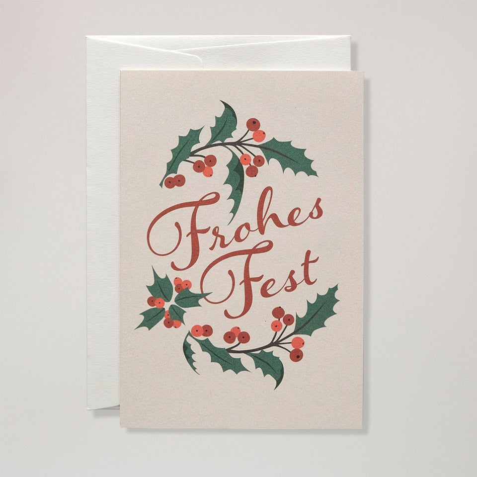 Haferkorn & Sauerbrey Weihnachtsgrußkarte Frohes Fest – Grußkarten