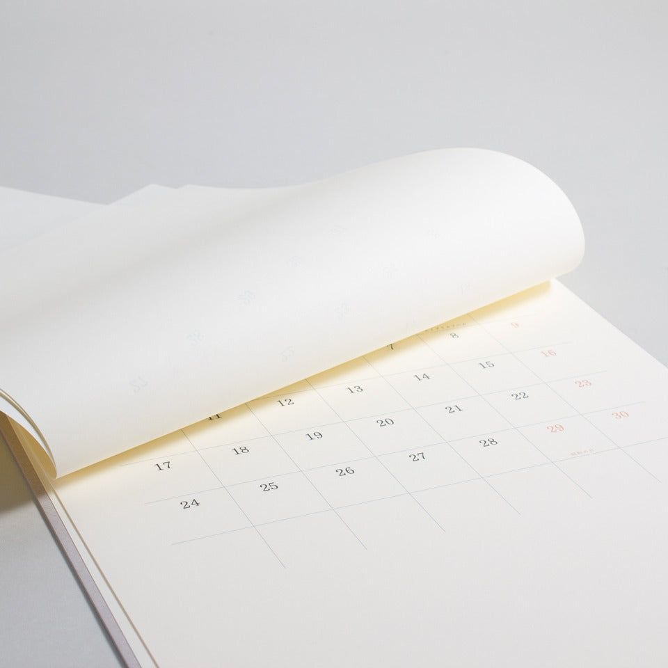 Midori MD Minimalistischer Wandkalender 2026 – Wandkalender