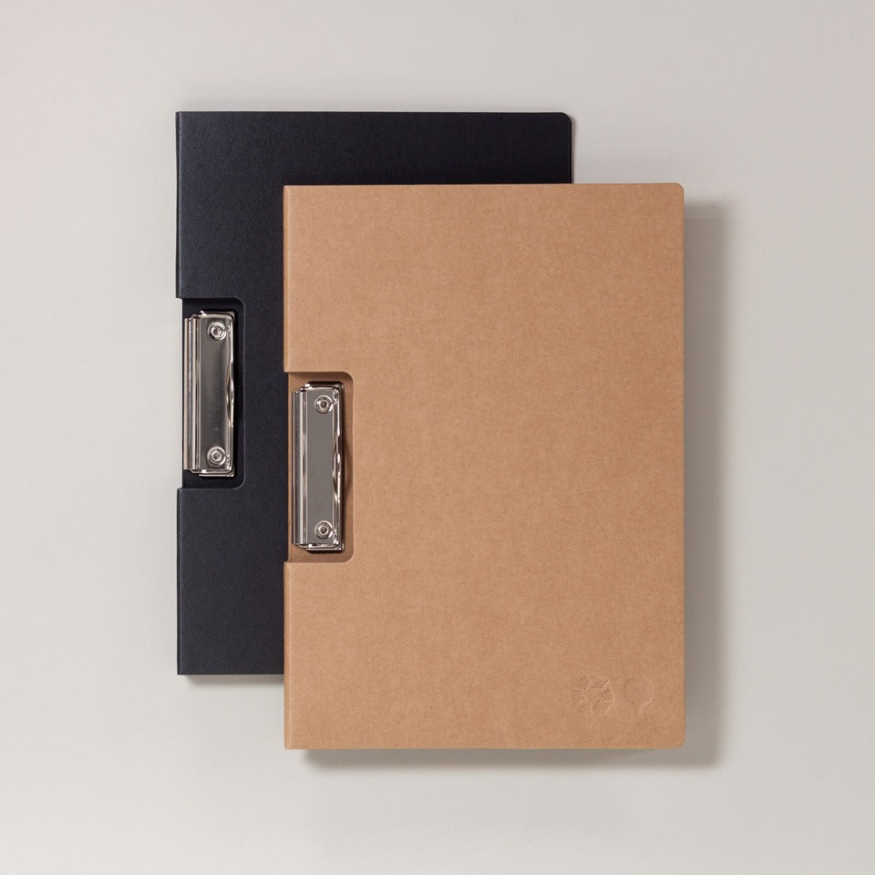 Schwartz Mappe mit Clip an der Seite – Klemmbretter