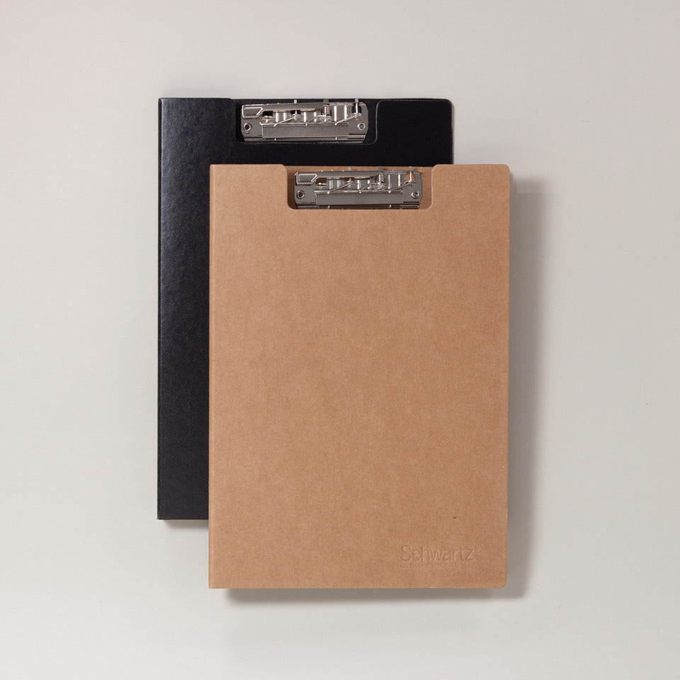 Schwartz Mappe mit Clip oben – Klemmbretter
