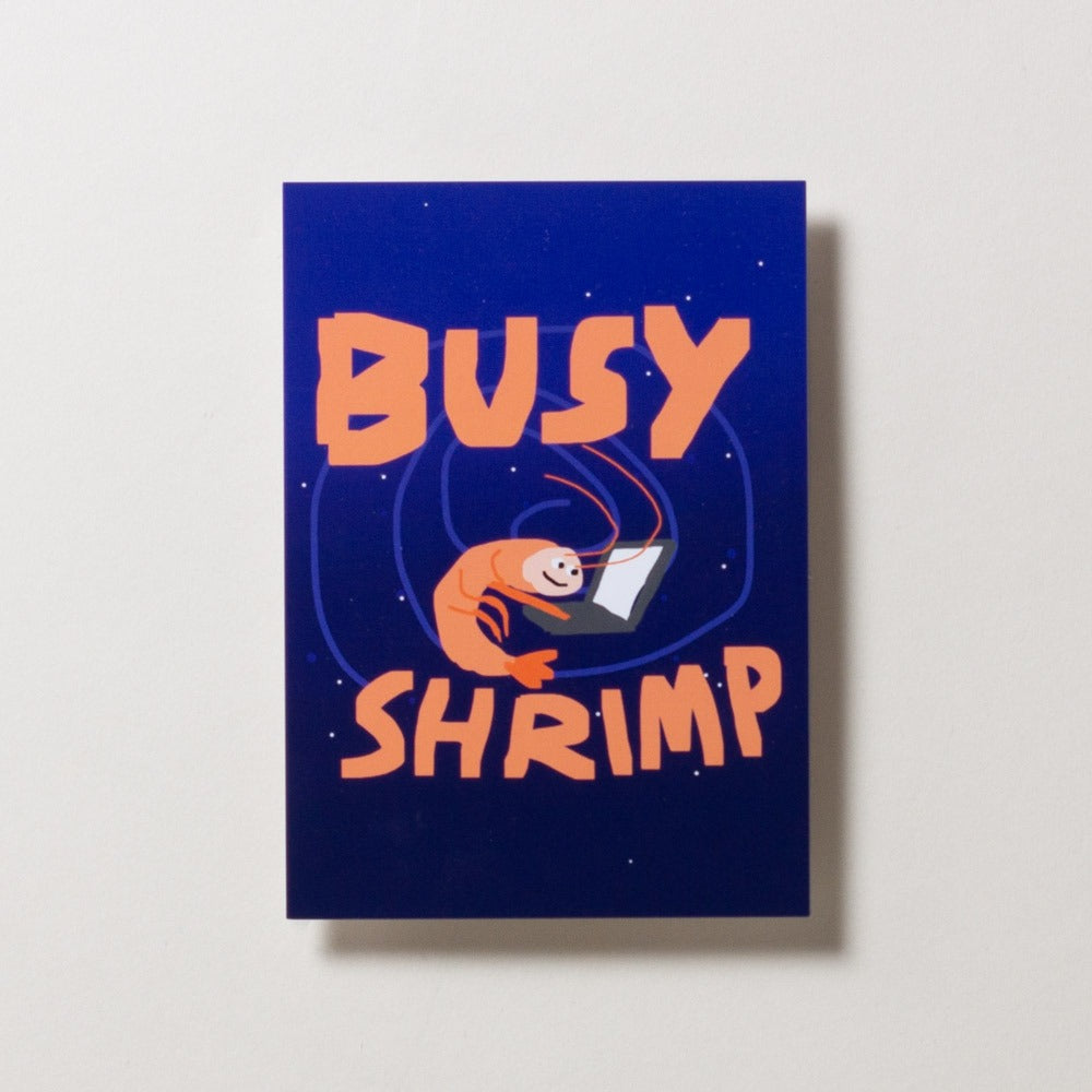 Squizzy P Postkarte Busy Shrimp – Postkarten