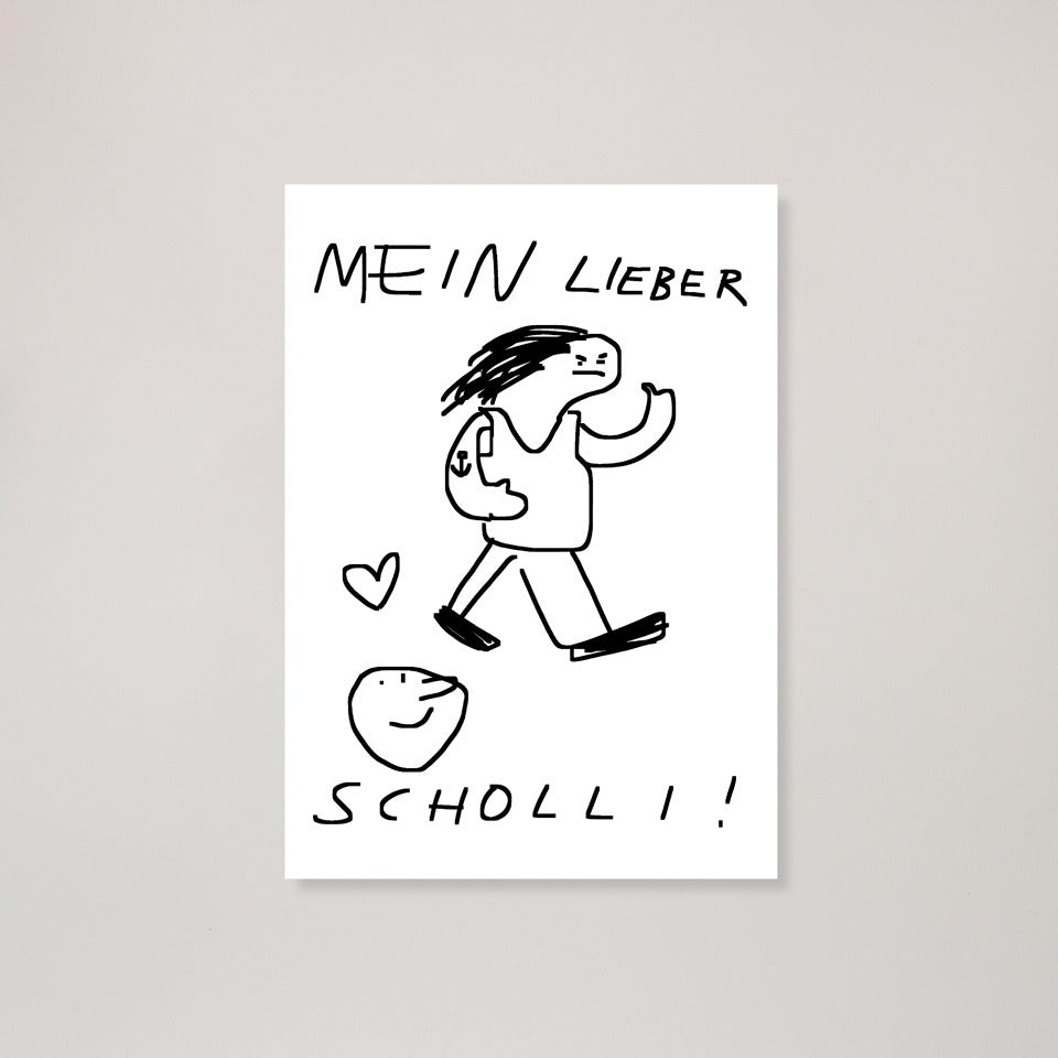 Squizzy P Postkarte Scholli – Postkarten