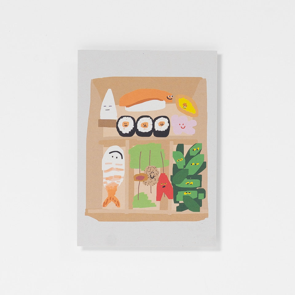 Squizzy P Postkarte Sushi Box – Postkarten