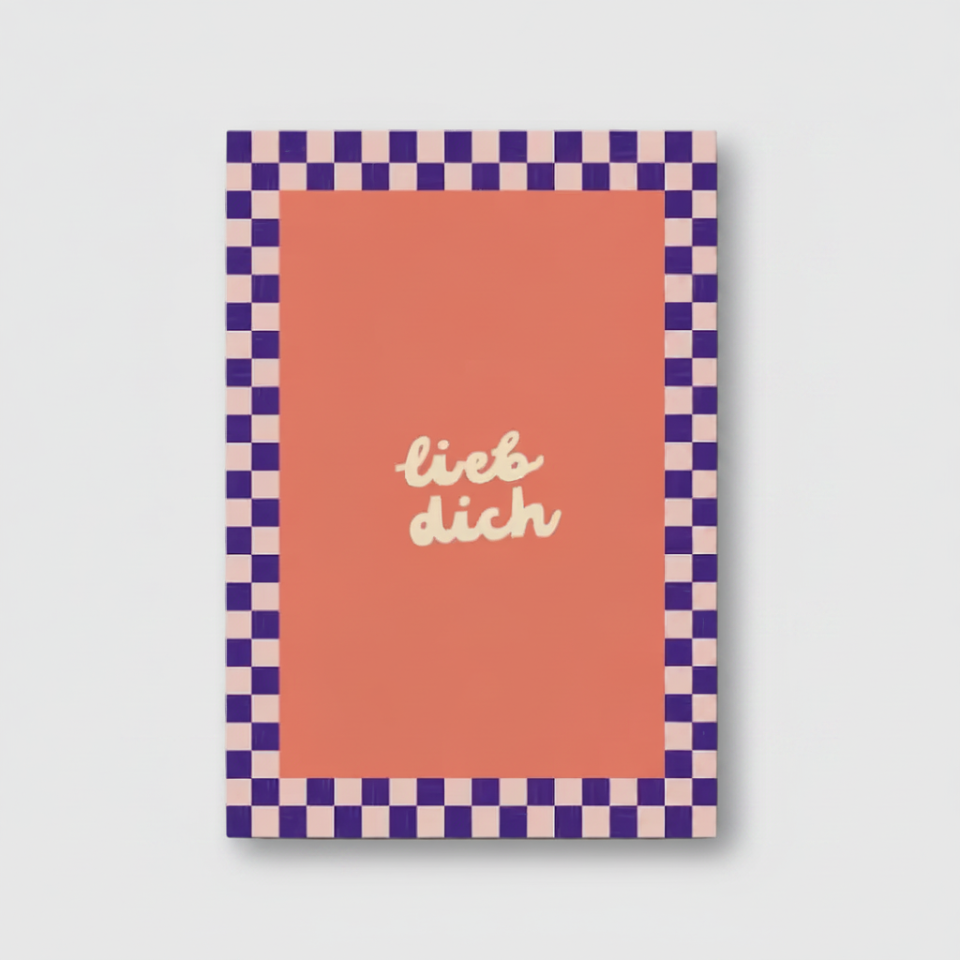 Postkarte Lieb Dich