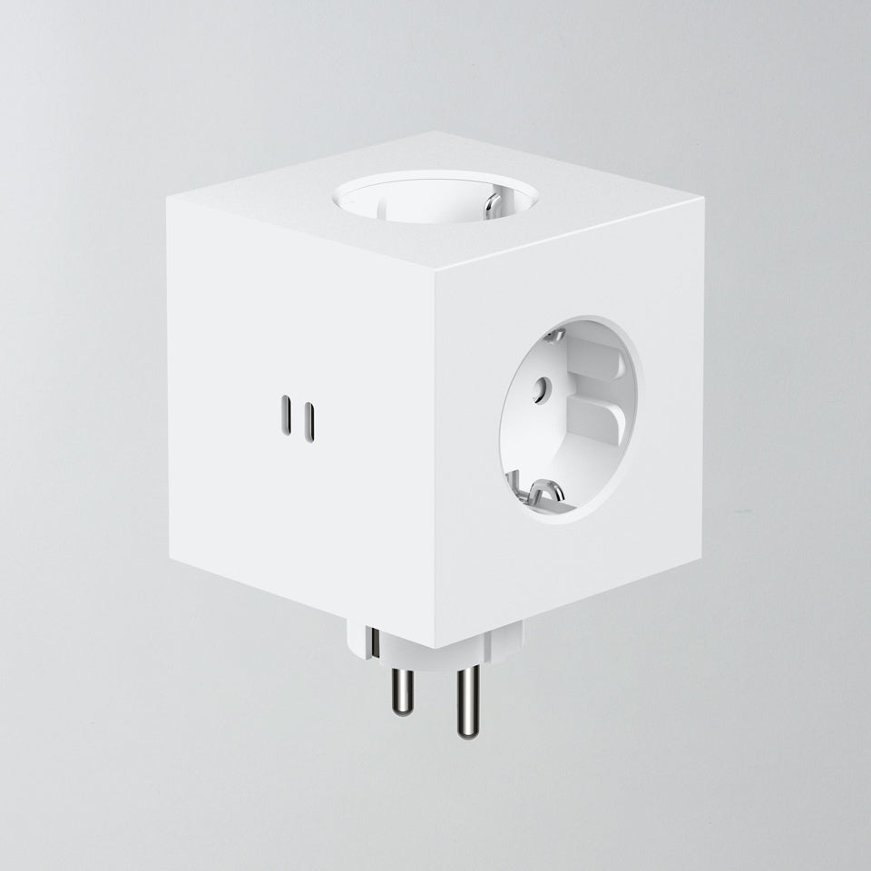 Avolt Square 2 Steckdose opal white Martinelli Luce – Steckdosen