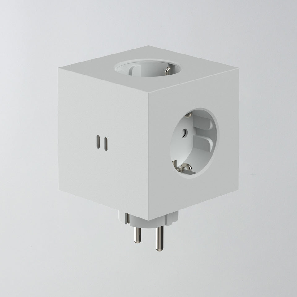 Avolt Square 2 Steckdose grau – Steckdosen