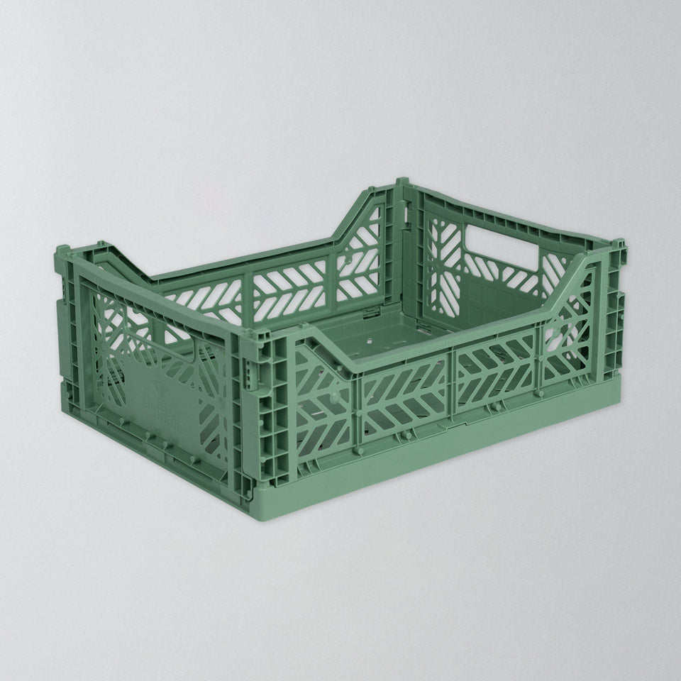 Aykasa Klappkiste midi in Almond Green, Aufsicht #Farbe_Almond Green