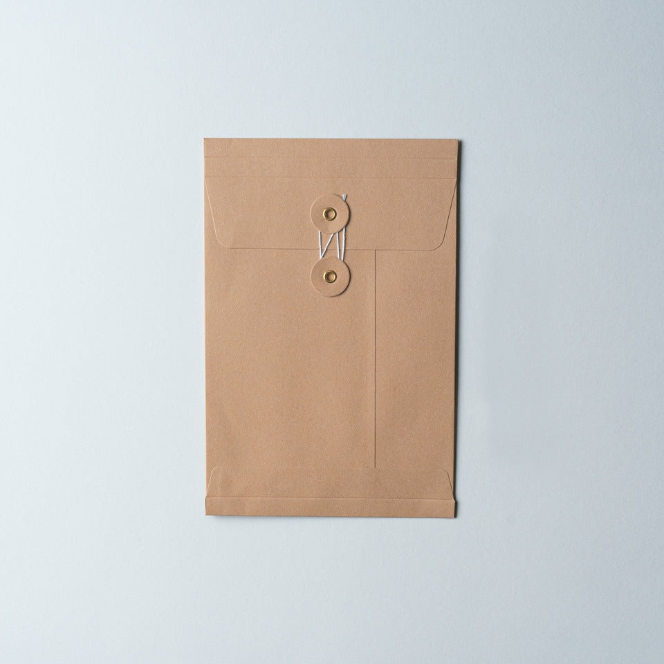 Eisenhauer Fadenverschluss Umschlag braun – Briefpapier & Umschläge