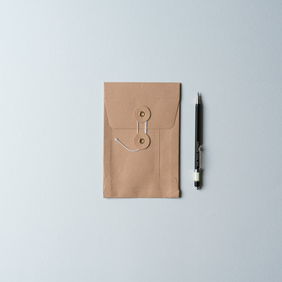 Eisenhauer Fadenverschluss Umschlag braun – Briefpapier & Umschläge