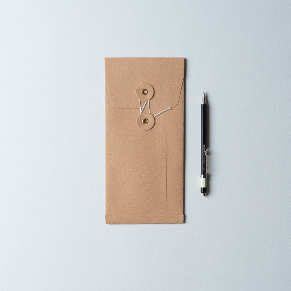 Eisenhauer Fadenverschluss Umschlag braun – Briefpapier & Umschläge