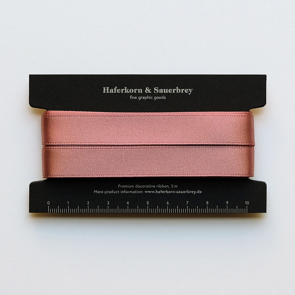 Haferkorn & Sauerbrey Satin Geschenkband Rosenholz – Geschenkbänder