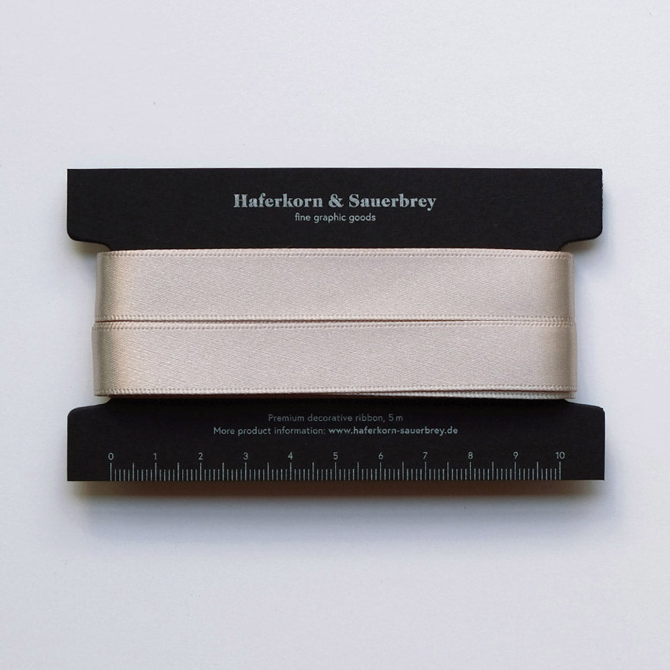 Haferkorn & Sauerbrey Satin Geschenkband Silbergrau – Geschenkbänder