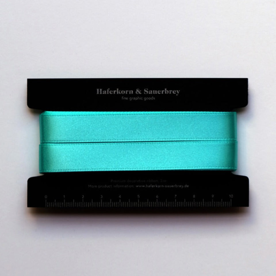Haferkorn & Sauerbrey Satin Geschenkband Türkis – Geschenkbänder
