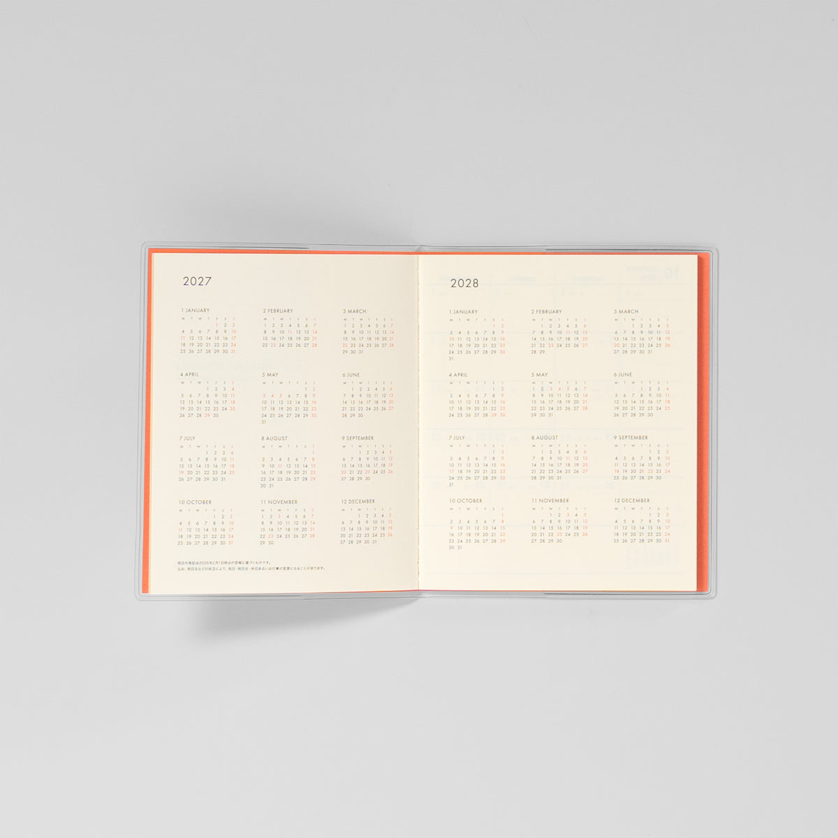 Jahresübersicht im Nähe Monatskalender