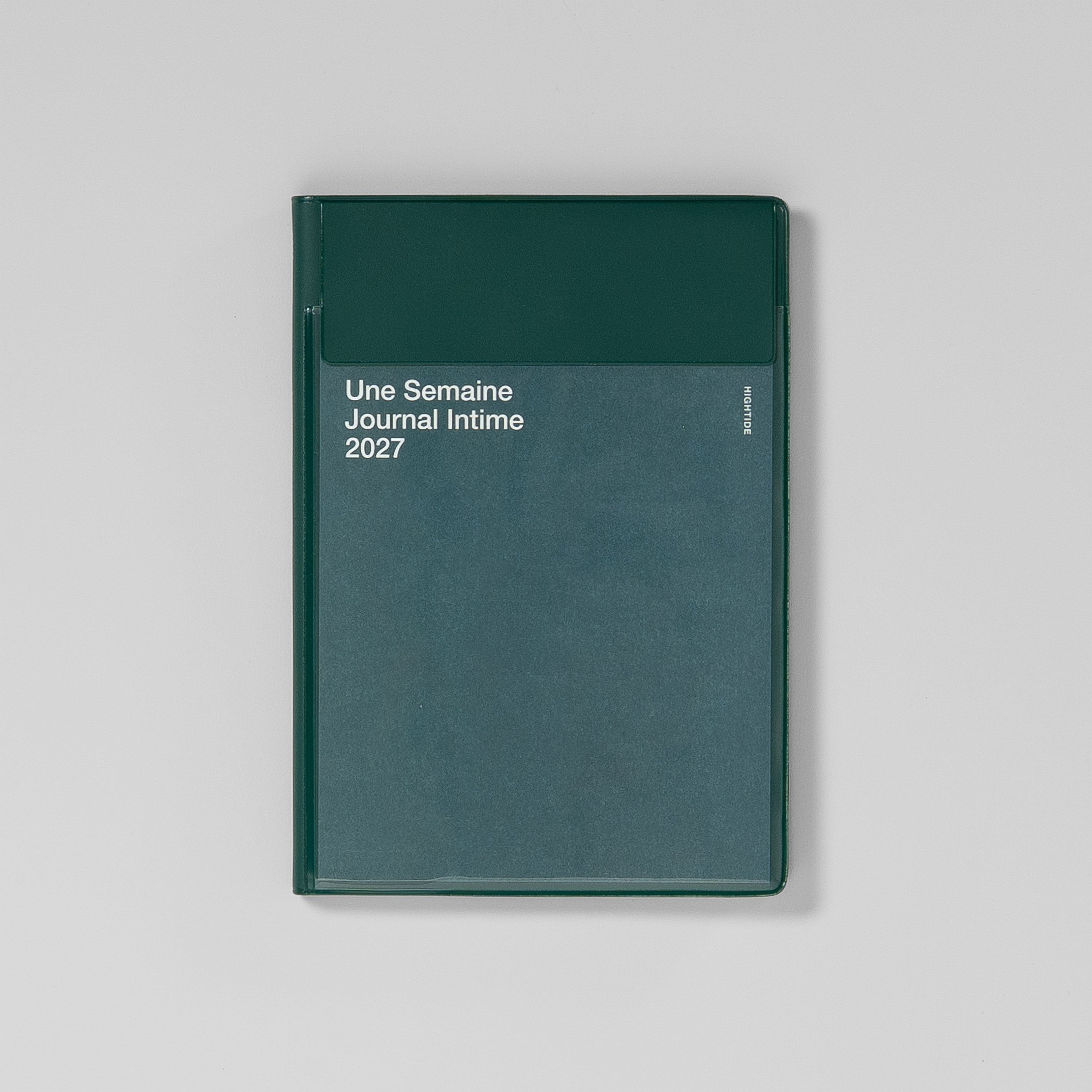 Wochenkalender Iris B6 in Grün mit Vordertasche und Stifthalter #Farbe_Green