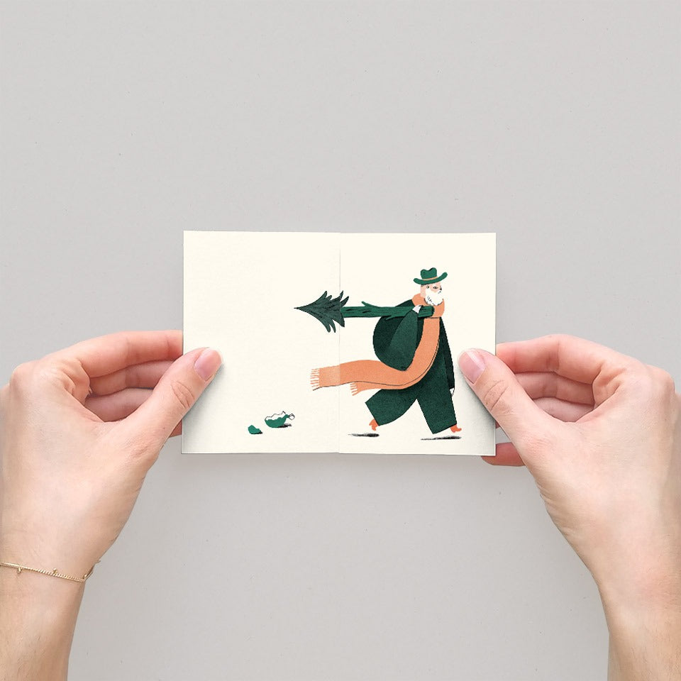 Jacques & Lise Faltkarte Happy Holidays – Grußkarte