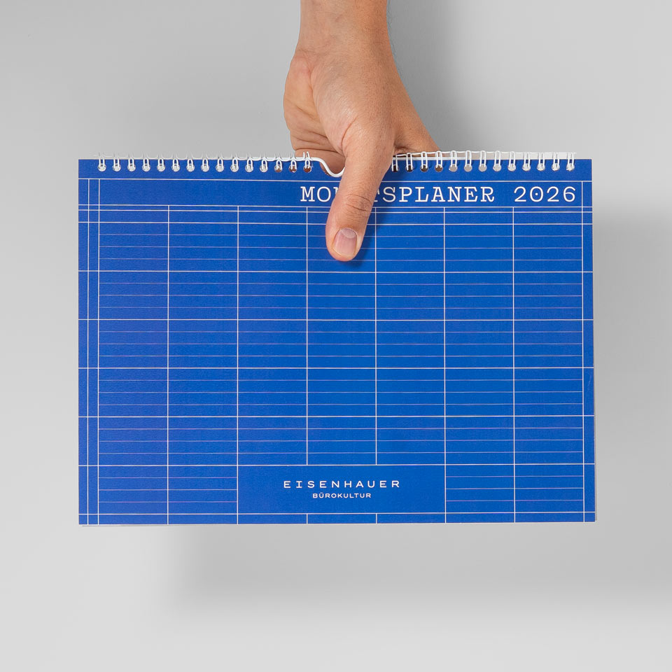 B-Ware: Eisenhauer Monatskalender 2026 für Tisch und Wand / A4