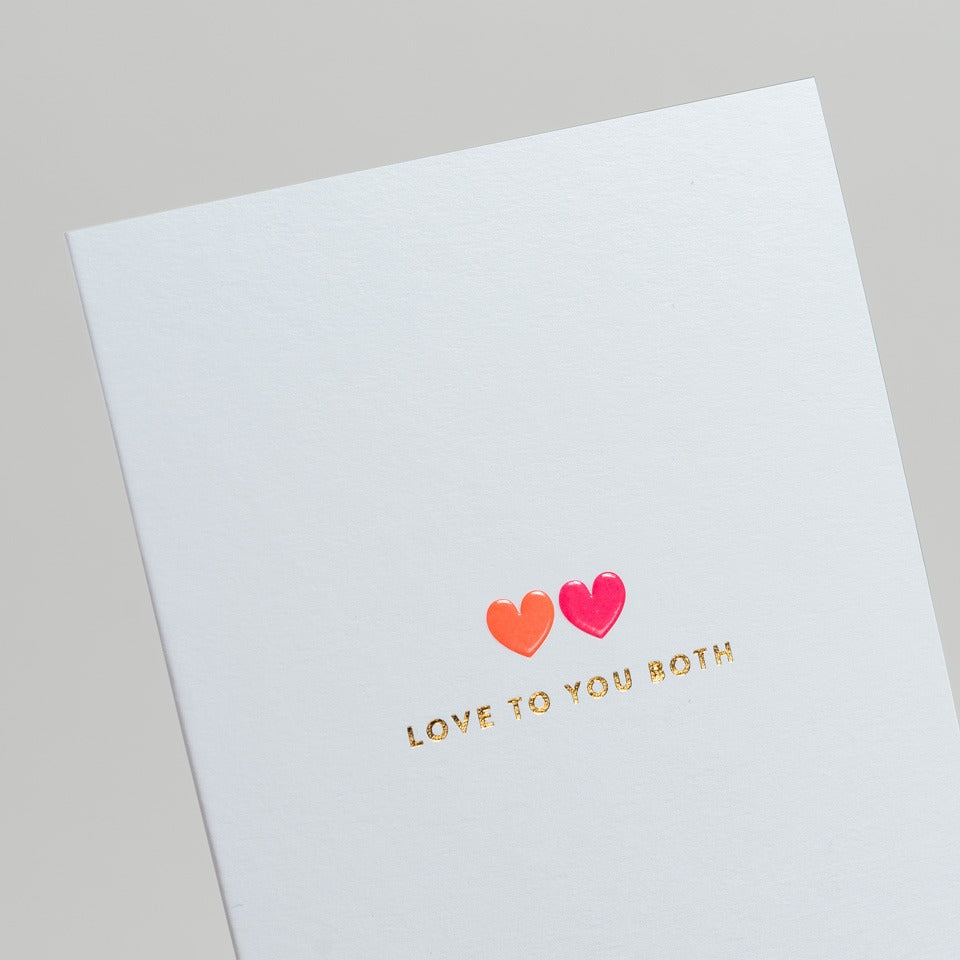 Lagom Hochzeitskarte Love to you both – Grußkarte