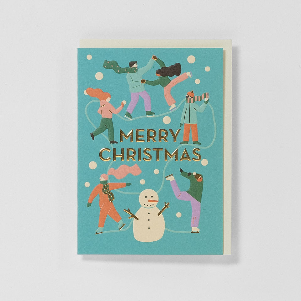 Lagom Weihnachtskarte Merry Christmas On Ice – Grußkarte