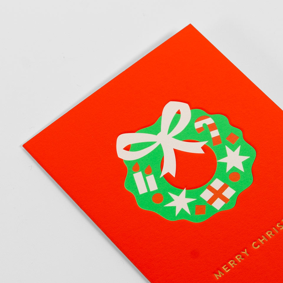 Lagom Minikarte Merry Christmas Adventskranz – Grußkarte