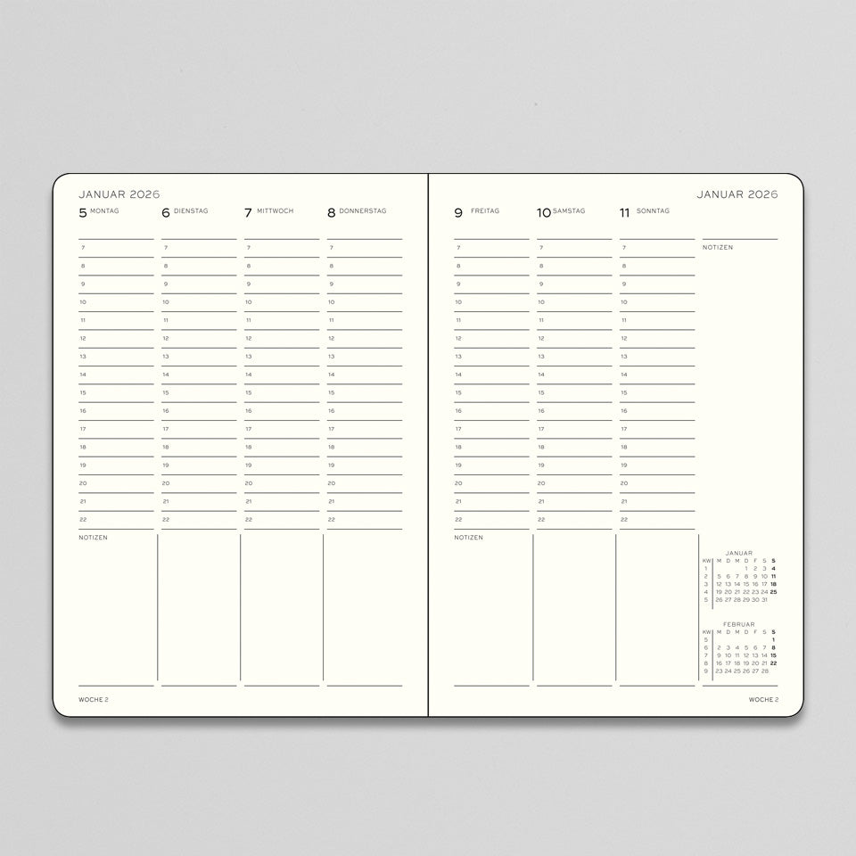 Leuchtturm Wochenplaner 2026 – Wochenkalender