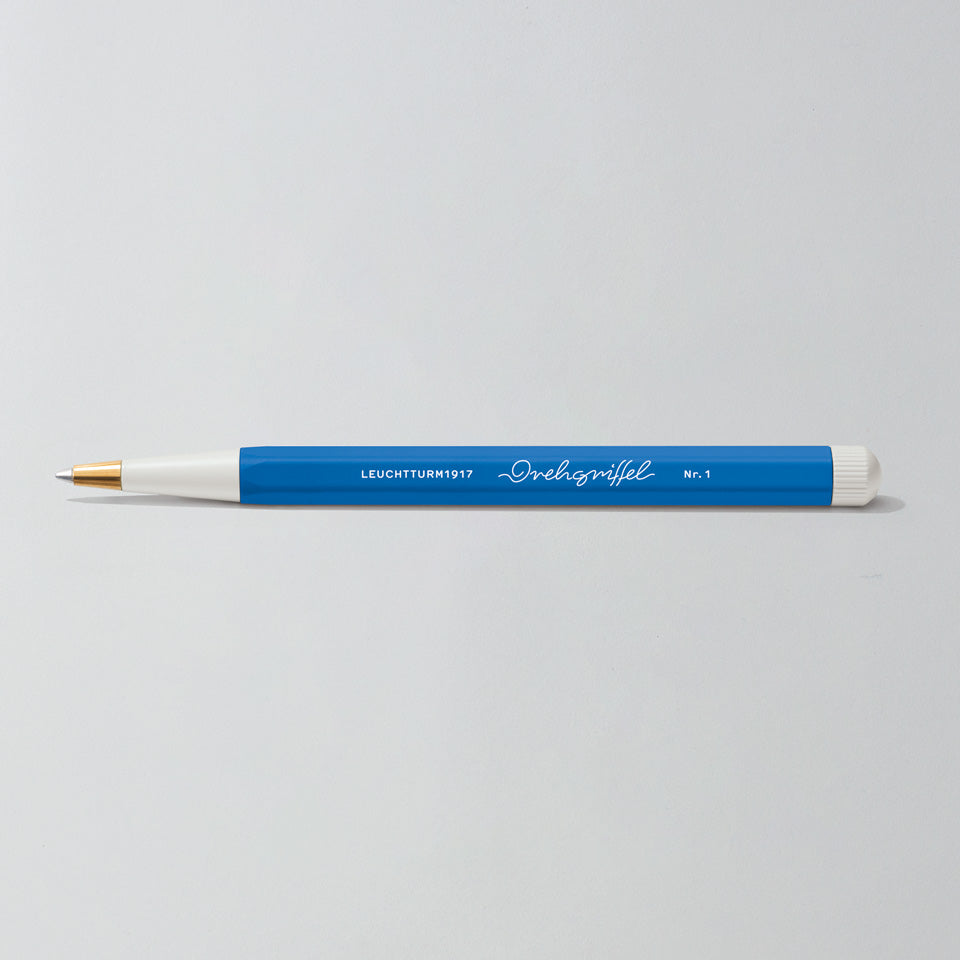 Leuchtturm Drehgriffel Gelschreiber in Sky, Aufsicht #Farbe_Sky
