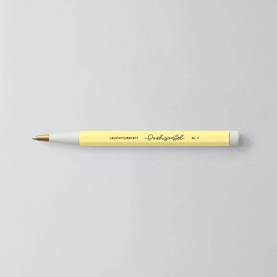 Leuchtturm Drehgriffel Gelschreiber in Vanilla, Aufsicht #Farbe_Vanilla