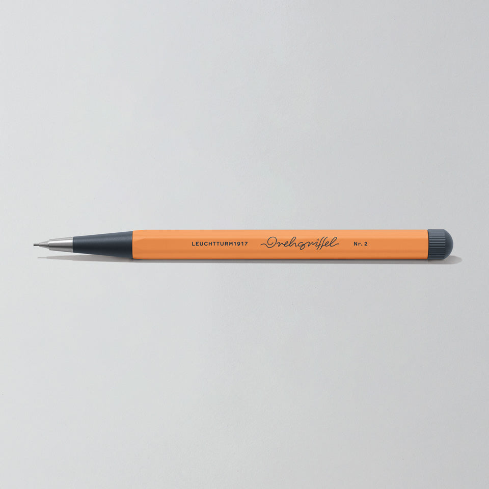 Leuchtturm Drehgriffel Bleistift 0,7 mm in Apricot, Aufsicht #Farbe_Apricot