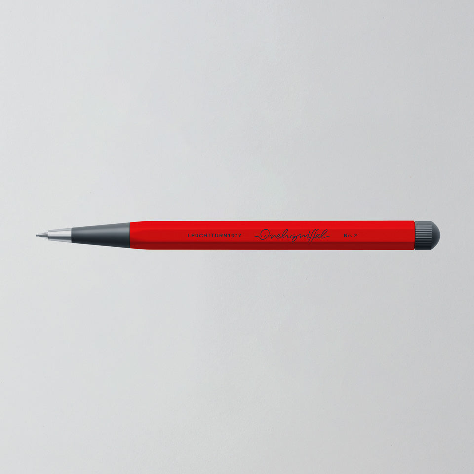Leuchtturm Drehgriffel Bleistift 0,7 mm in Cherry, Aufsicht #Farbe_Cherry