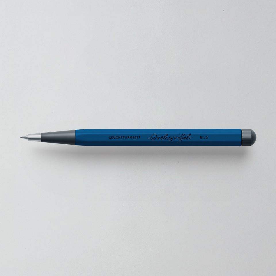 Leuchtturm Drehgriffel Bleistift 0,7 mm in Indigo, Aufsicht #Farbe_Indigo