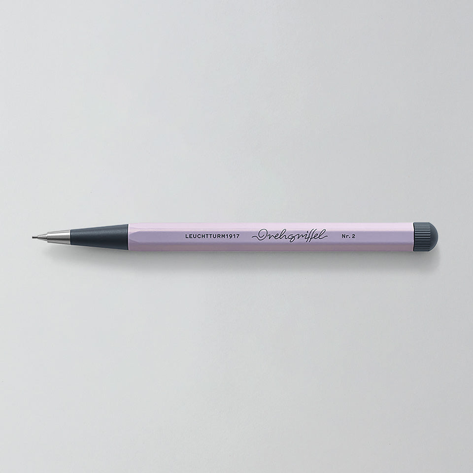 Leuchtturm Drehgriffel Bleistift 0,7 mm in Lila, Aufsicht #Farbe_Lila