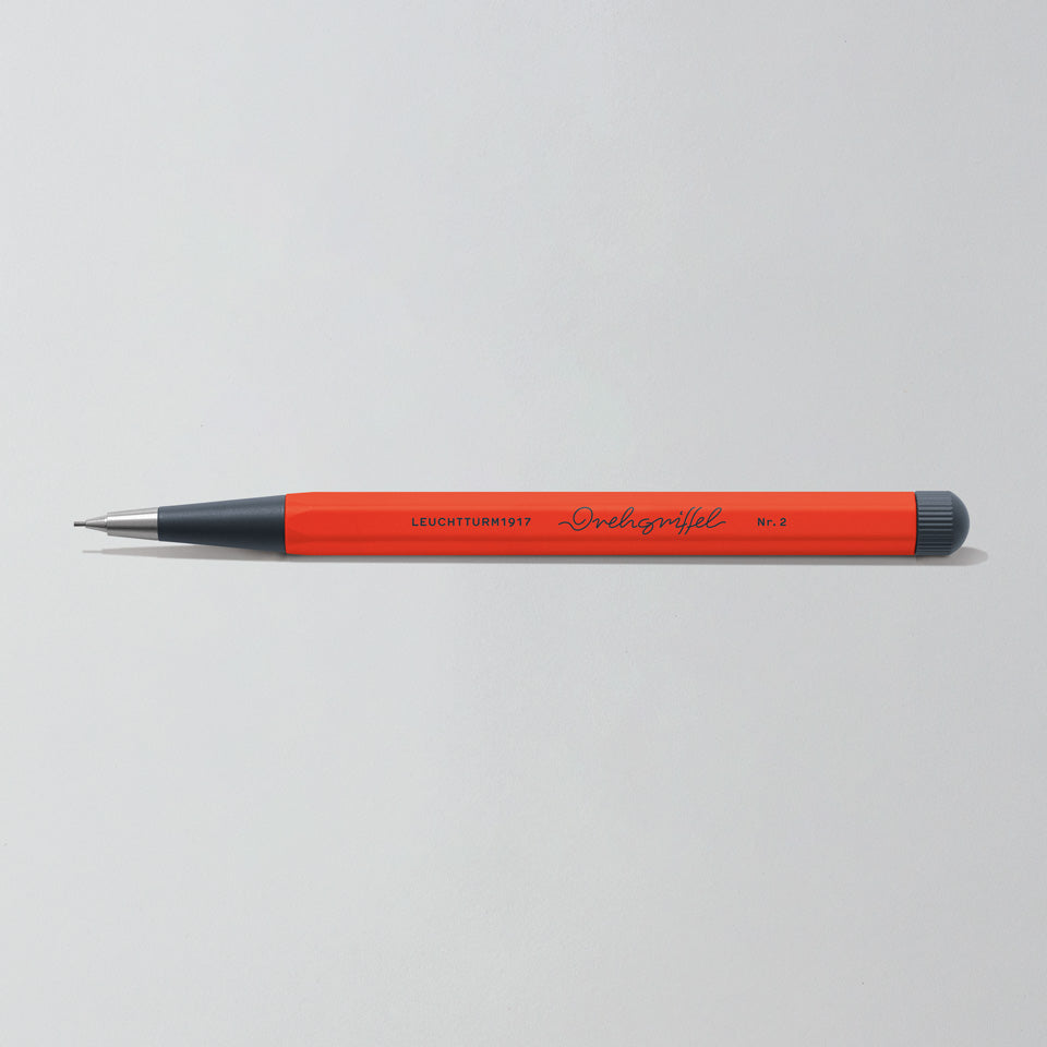 Leuchtturm Drehgriffel Bleistift 0,7 mm in Lobster, Aufsicht #Farbe_Lobster