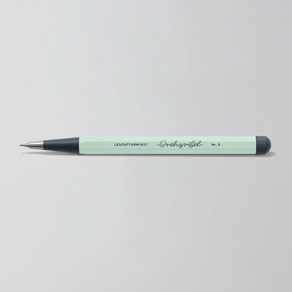 Leuchtturm Drehgriffel Bleistift 0,7 mm in Mint Green, Aufsicht #Farbe_Mint Green