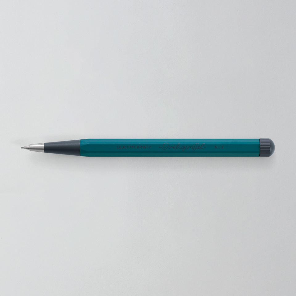 Leuchtturm Drehgriffel Bleistift 0,7 mm in Pacific Green, Aufsicht #Farbe_Pacific Green