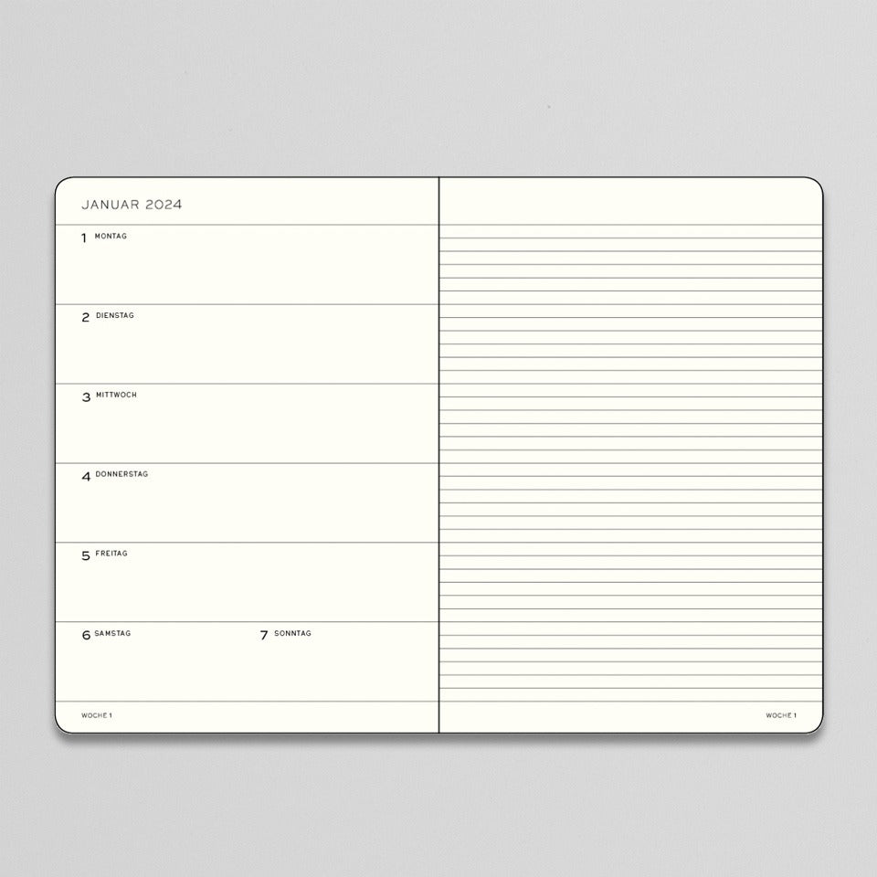 Leuchtturm Wochenkalender und Notizbuch 2026 Softcover – Wochenkalender