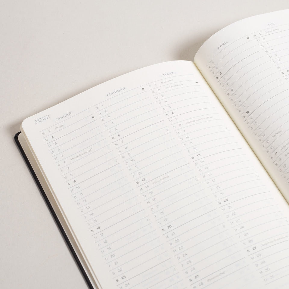 Leuchtturm Wochenkalender und Notizbuch 2026 gepunktet – Wochenkalender