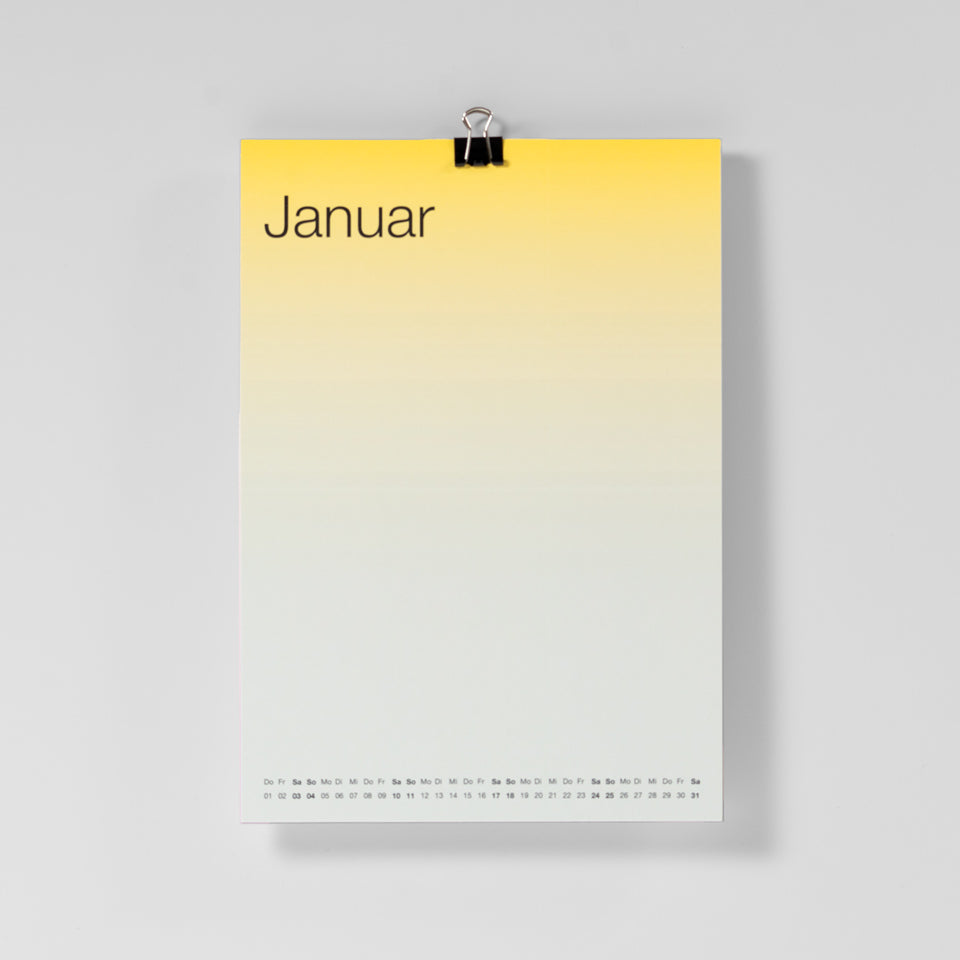 Gradient Calendar 2026