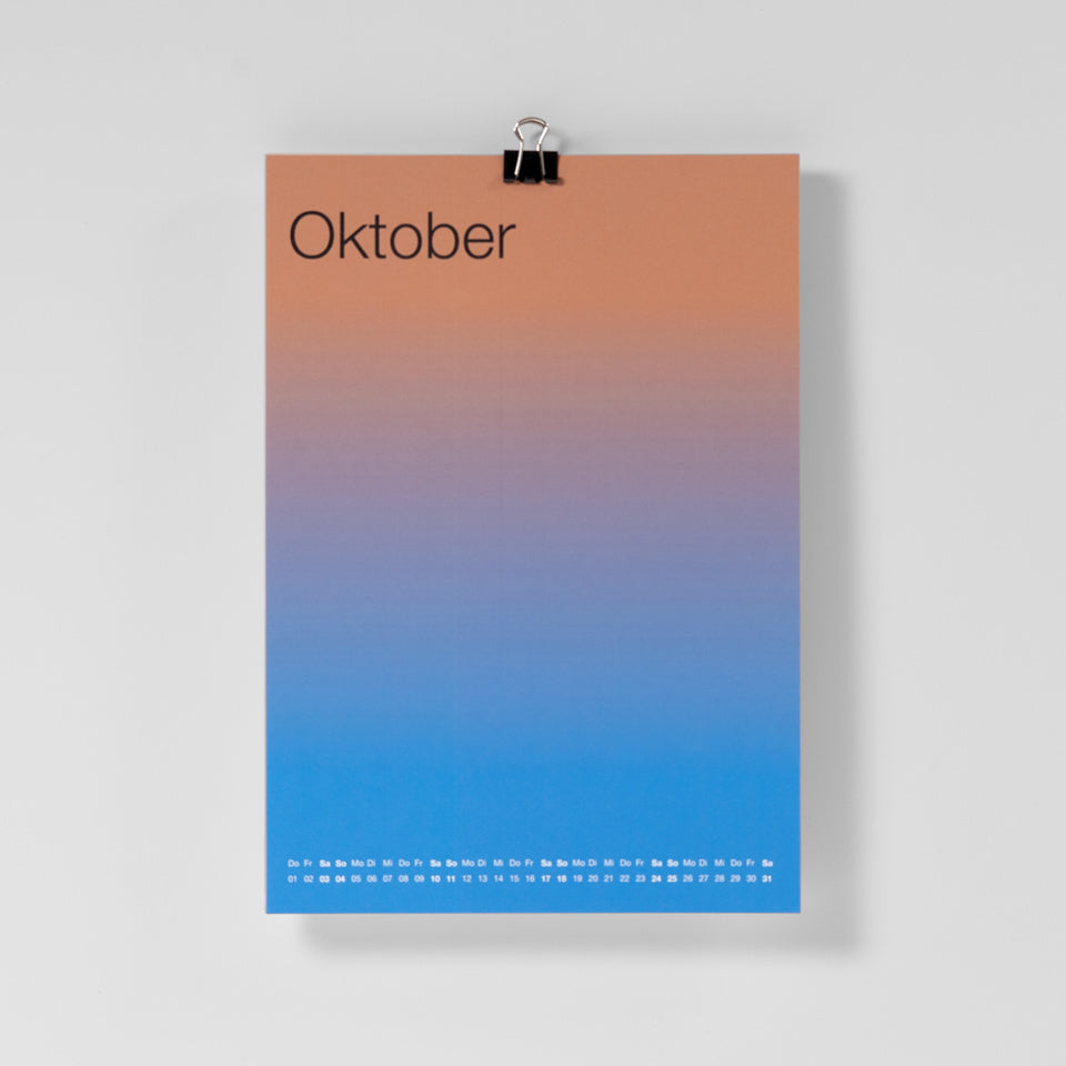Gradient Calendar 2026