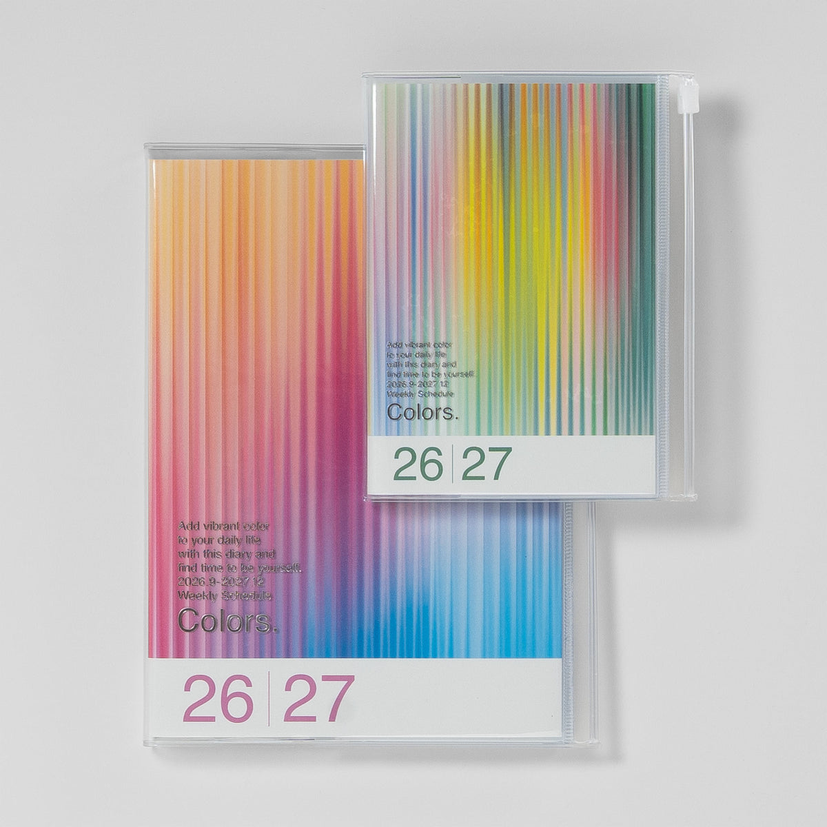Mark's Taschenkalender Verlauf „Colors." Formatvergleich A5 und A6