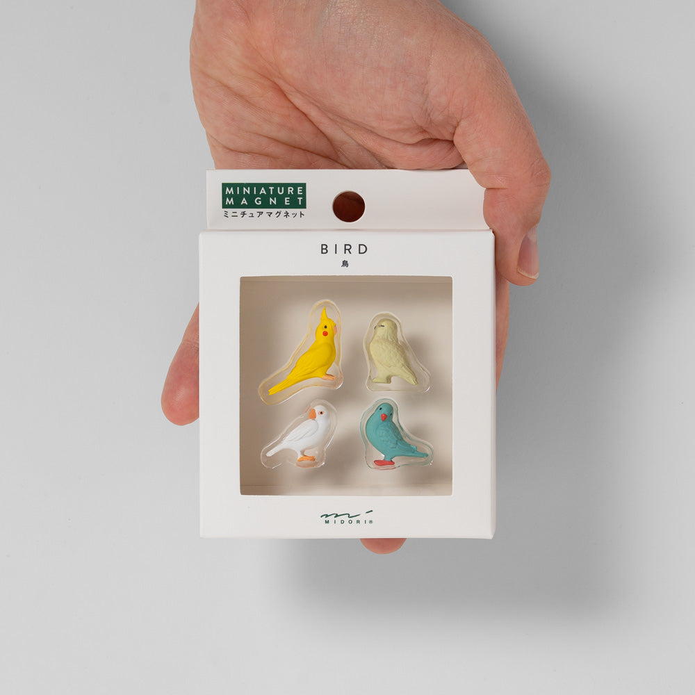 Midori Mini-Magnete Vögel 4er Set – Magnete