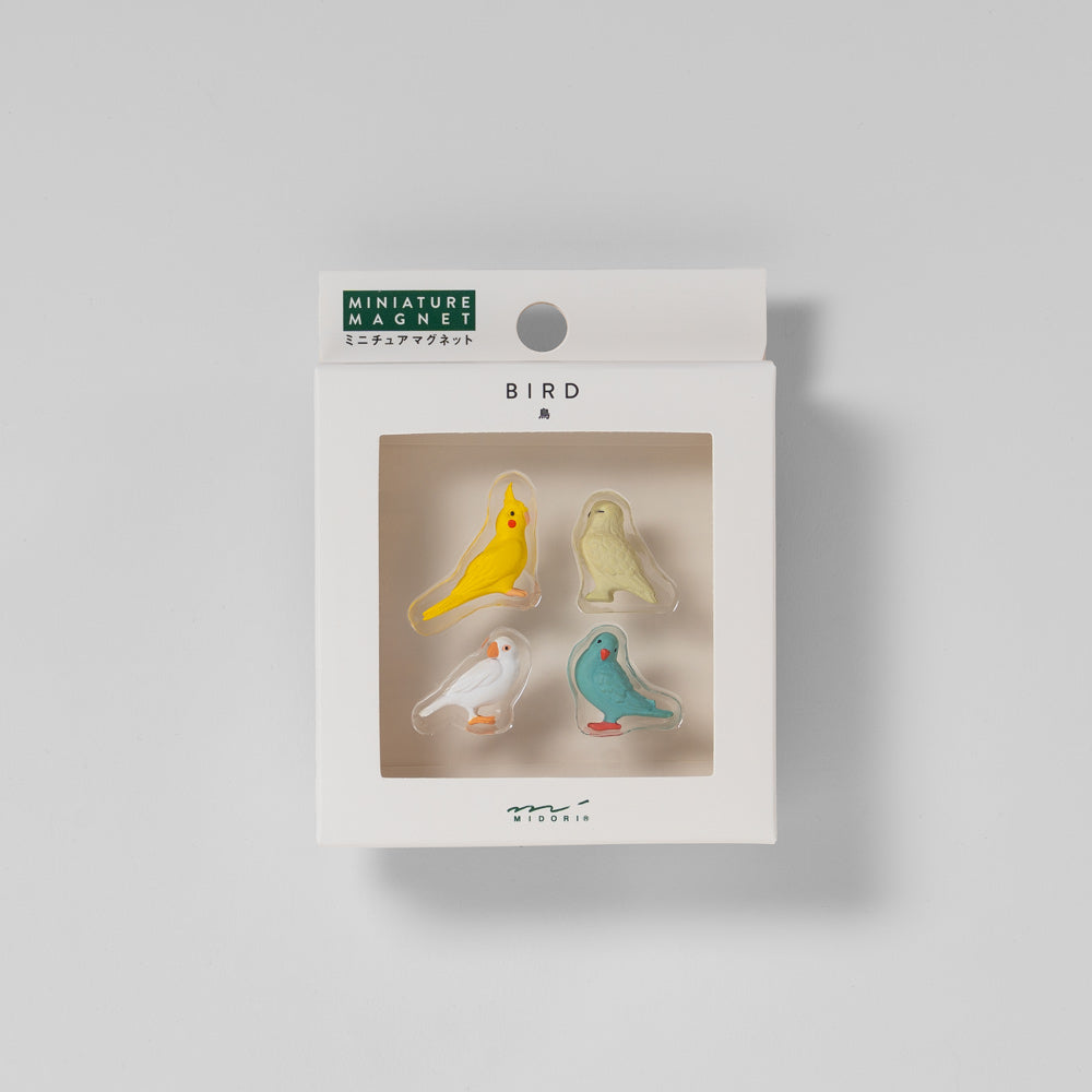 Midori Mini-Magnete Vögel 4er Set – Magnete