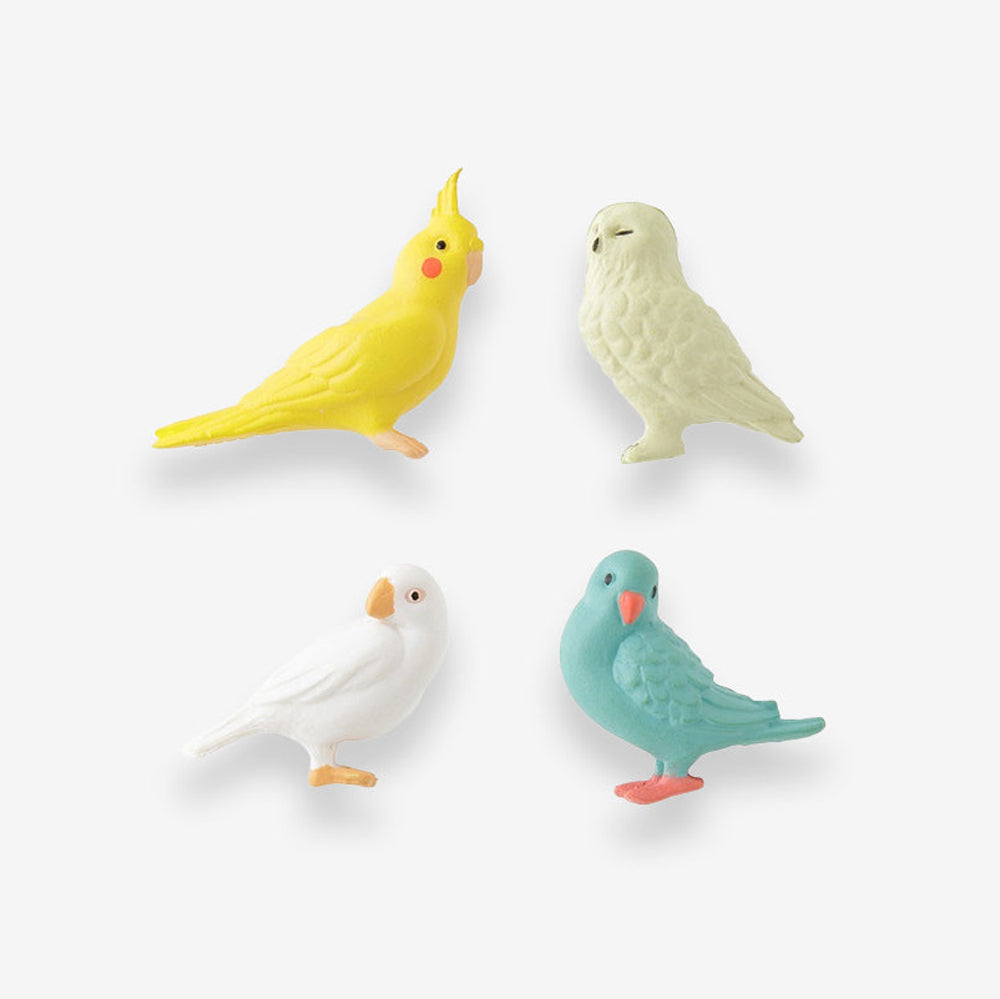 Midori Mini-Magnete Vögel 4er Set – Magnete