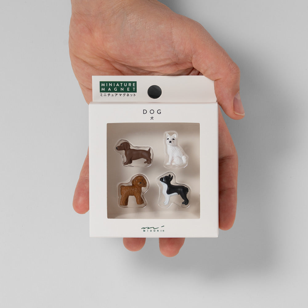 Midori Mini-Magnete Hunde 4er Set – Magnete