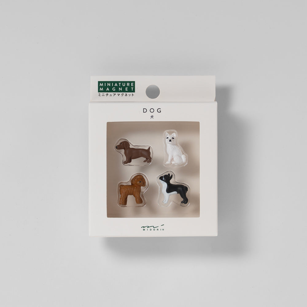 Midori Mini-Magnete Hunde 4er Set – Magnete