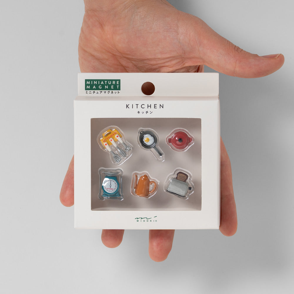 Midori Mini-Magnete Küchengeräte 6er Set – Magnete