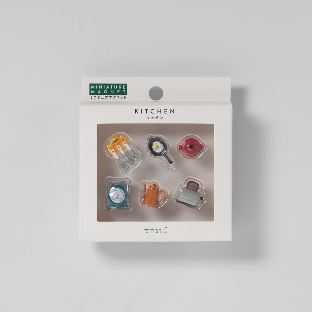 Midori Mini-Magnete Küchengeräte 6er Set – Magnete