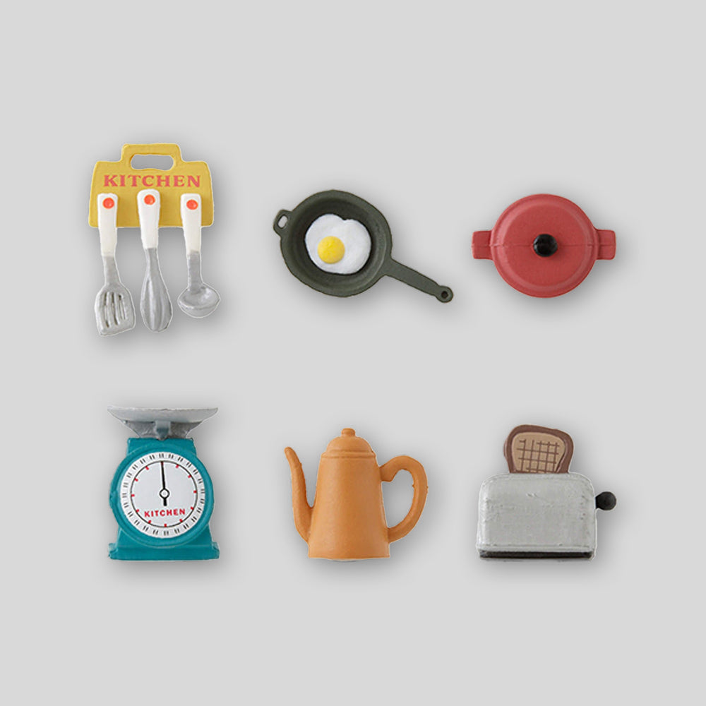 Midori Mini-Magnete Küchengeräte 6er Set – Magnete