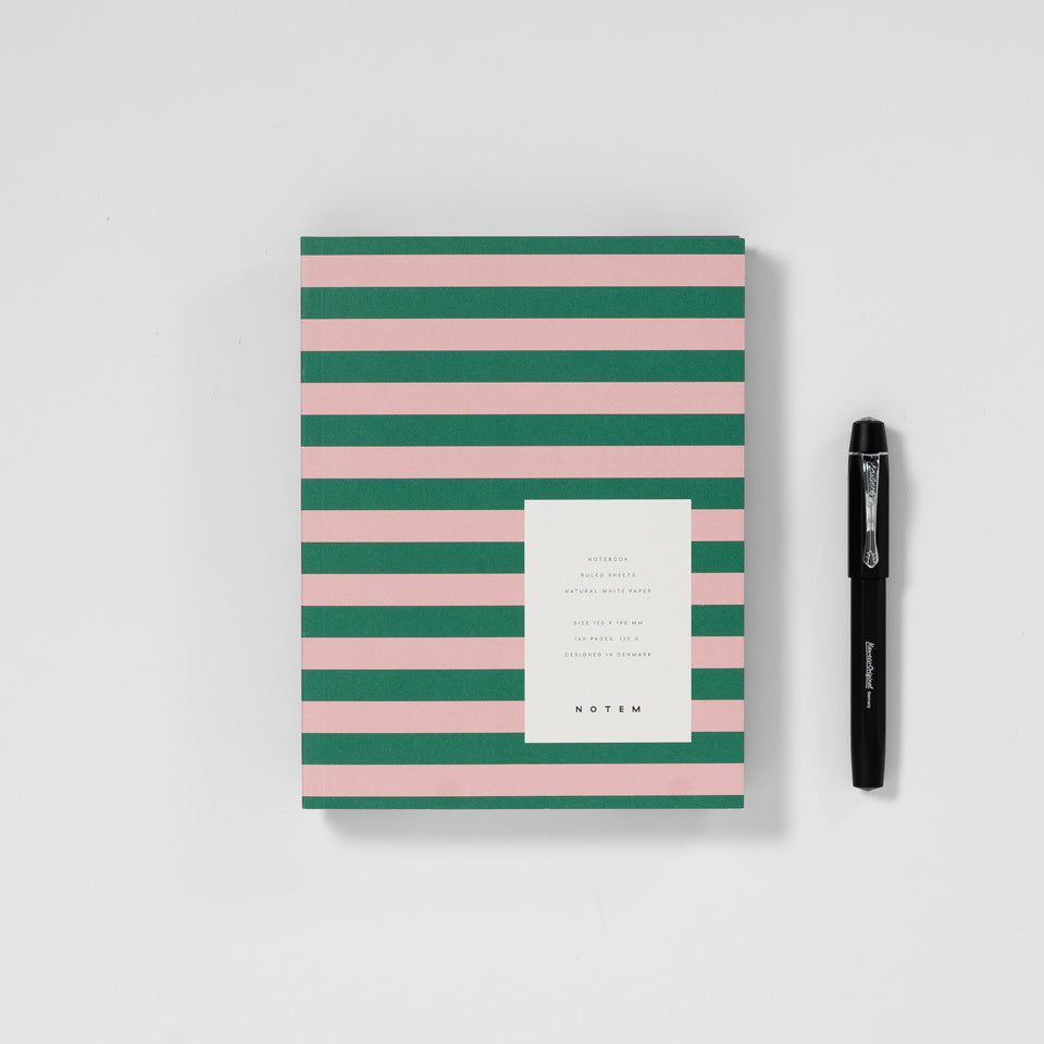 Notem Uma Notebook M Notizbuch mittel rosa/grün – Notizbuch
