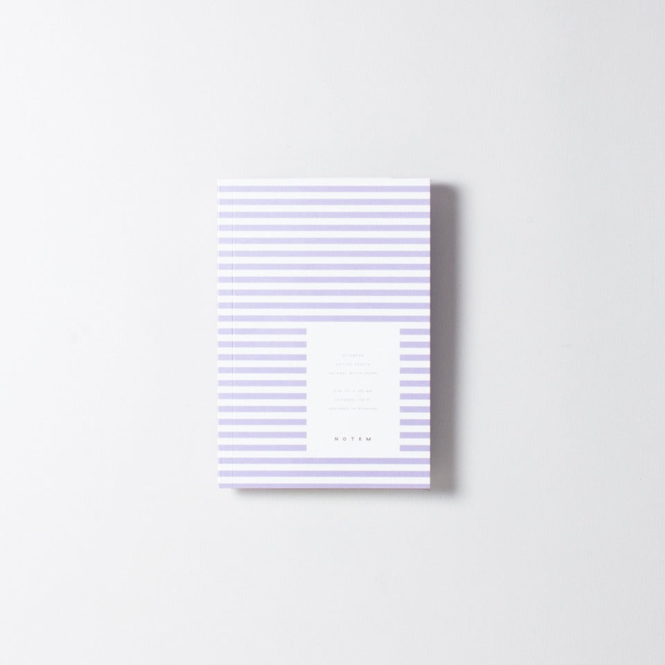 Notem Vita Notebook Notizheft Lila gestreift – Notizbuch